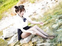 [Cosplay] Tina很妖孽呀 小溪体操服死库水JK