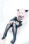 [Cosplay] Shenze Yongli 神沢永莉 - Halloween pink fur little devil 万圣节粉毛小恶魔