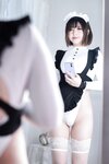 [Cosplay] 半半子 纯白女仆