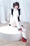 [Cosplay] 半半子 纯白女仆