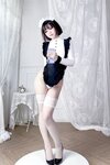 [Cosplay] 半半子 纯白女仆