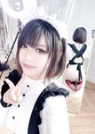 [Cosplay] 半半子 纯白女仆