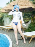 [Cosplay] Mahuajiang 麻花麻花酱 - Helen swimsuit 海伦泳装