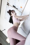 [Cosplay] 陆萱萱 开档瑜伽裤