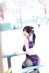 [Cosplay] 雪晴Astra 紫色恶魔竞泳
