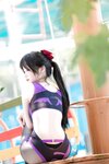 [Cosplay] 雪晴Astra 紫色恶魔竞泳