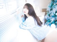 [Cosplay] Tina很妖孽呀 蓝色秋冬毛衣