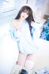 [Cosplay] Tina很妖孽呀 蓝色秋冬毛衣