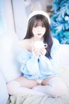 [Cosplay] Tina很妖孽呀 蓝色秋冬毛衣