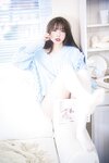 [Cosplay] Tina很妖孽呀 蓝色秋冬毛衣