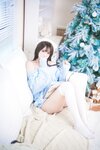 [Cosplay] Tina很妖孽呀 蓝色秋冬毛衣