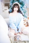 [Cosplay] Tina很妖孽呀 蓝色秋冬毛衣
