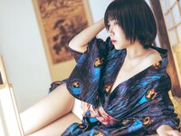 [Cosplay] SU 逐月 - Peacock Kimono 孔雀和服