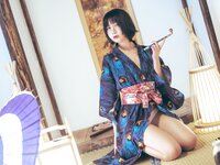 [Cosplay] SU 逐月 - Peacock Kimono 孔雀和服