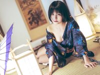 [Cosplay] SU 逐月 - Peacock Kimono 孔雀和服
