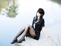 [Cosplay] 不呆猫 放课后野外JK