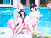 [Cosplay] 封疆疆v x 祖木子 能代 x 酒匂泳装