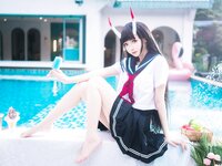 [Cosplay] 封疆疆v x 祖木子 能代 x 酒匂泳装
