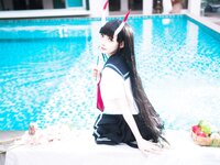 [Cosplay] 封疆疆v x 祖木子 能代 x 酒匂泳装