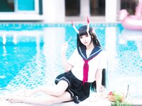 [Cosplay] 封疆疆v x 祖木子 能代 x 酒匂泳装