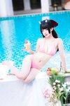 [Cosplay] 封疆疆v x 祖木子 能代 x 酒匂泳装