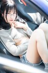 [Cosplay] SU 逐月 - Denim shorts in car 车内牛仔短裤