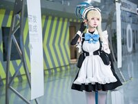 [Cosplay] 大大卷卷小卷 碧蓝档案飞鸟马时 短女仆