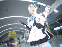 [Cosplay] 大大卷卷小卷 碧蓝档案飞鸟马时 短女仆