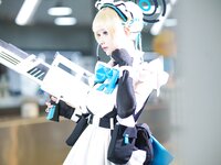 [Cosplay] 大大卷卷小卷 碧蓝档案飞鸟马时 短女仆