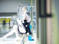 [Cosplay] 大大卷卷小卷 碧蓝档案飞鸟马时 短女仆