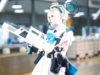 [Cosplay] 大大卷卷小卷 碧蓝档案飞鸟马时 短女仆