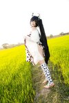 [Cosplay] Hitomi Kadorin カドリン仁美 - Amane-chan wearing a cow costume 牛の着ぐるみを着たあまねちゃん