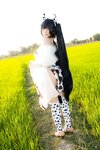 [Cosplay] Hitomi Kadorin カドリン仁美 - Amane-chan wearing a cow costume 牛の着ぐるみを着たあまねちゃん