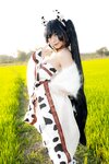 [Cosplay] Hitomi Kadorin カドリン仁美 - Amane-chan wearing a cow costume 牛の着ぐるみを着たあまねちゃん