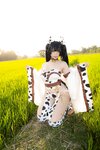 [Cosplay] Hitomi Kadorin カドリン仁美 - Amane-chan wearing a cow costume 牛の着ぐるみを着たあまねちゃん