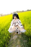 [Cosplay] Hitomi Kadorin カドリン仁美 - Amane-chan wearing a cow costume 牛の着ぐるみを着たあまねちゃん