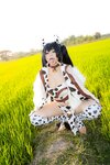 [Cosplay] Hitomi Kadorin カドリン仁美 - Amane-chan wearing a cow costume 牛の着ぐるみを着たあまねちゃん
