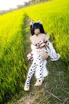 [Cosplay] Hitomi Kadorin カドリン仁美 - Amane-chan wearing a cow costume 牛の着ぐるみを着たあまねちゃん