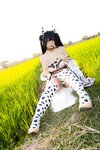[Cosplay] Hitomi Kadorin カドリン仁美 - Amane-chan wearing a cow costume 牛の着ぐるみを着たあまねちゃん