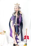 [Cosplay] Caomeiyuyi 草莓羽衣 - 黒ギャル八重神子 墨桜色の夜笙雅芸