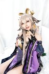 [Cosplay] Caomeiyuyi 草莓羽衣 - 黒ギャル八重神子 墨桜色の夜笙雅芸