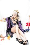 [Cosplay] Caomeiyuyi 草莓羽衣 - 黒ギャル八重神子 墨桜色の夜笙雅芸