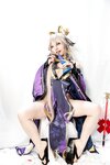 [Cosplay] Caomeiyuyi 草莓羽衣 - 黒ギャル八重神子 墨桜色の夜笙雅芸