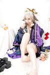 [Cosplay] Caomeiyuyi 草莓羽衣 - 黒ギャル八重神子 墨桜色の夜笙雅芸