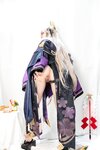 [Cosplay] Caomeiyuyi 草莓羽衣 - 黒ギャル八重神子 墨桜色の夜笙雅芸