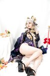 [Cosplay] Caomeiyuyi 草莓羽衣 - 黒ギャル八重神子 墨桜色の夜笙雅芸