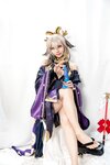 [Cosplay] Caomeiyuyi 草莓羽衣 - 黒ギャル八重神子 墨桜色の夜笙雅芸