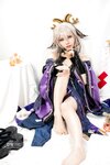 [Cosplay] Caomeiyuyi 草莓羽衣 - 黒ギャル八重神子 墨桜色の夜笙雅芸