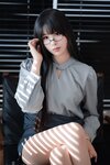 [Cosplay] 轩萧学姐 蓝裙OL