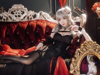 [Cosplay] Tomoyo 酱 - Blue Lützov dress 碧蓝 吕佐夫礼服